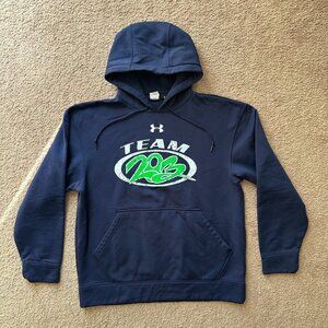 Under Armour Sweatshirt Mens Small Pullover Hoodie Team 203 Navy Blue